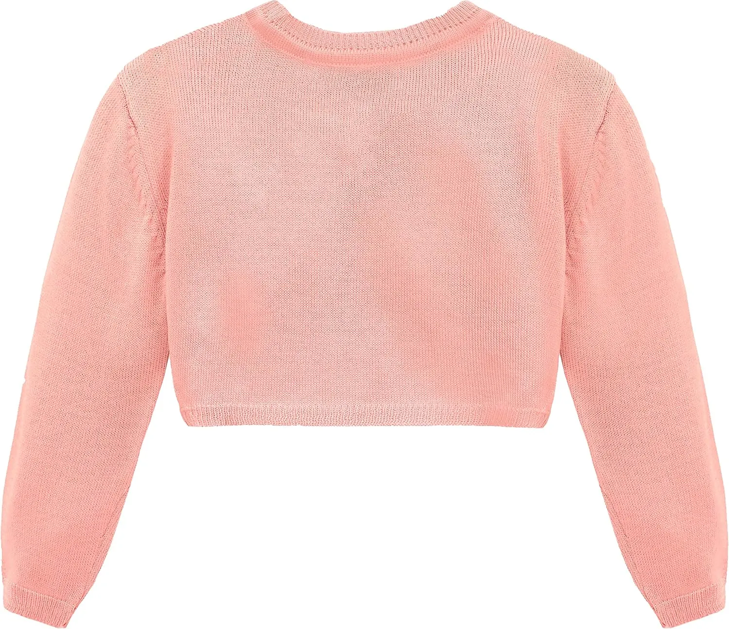 Lilax Baby Girls' Long Sleeve Cardigan Shrug, Button Closure Bolero
