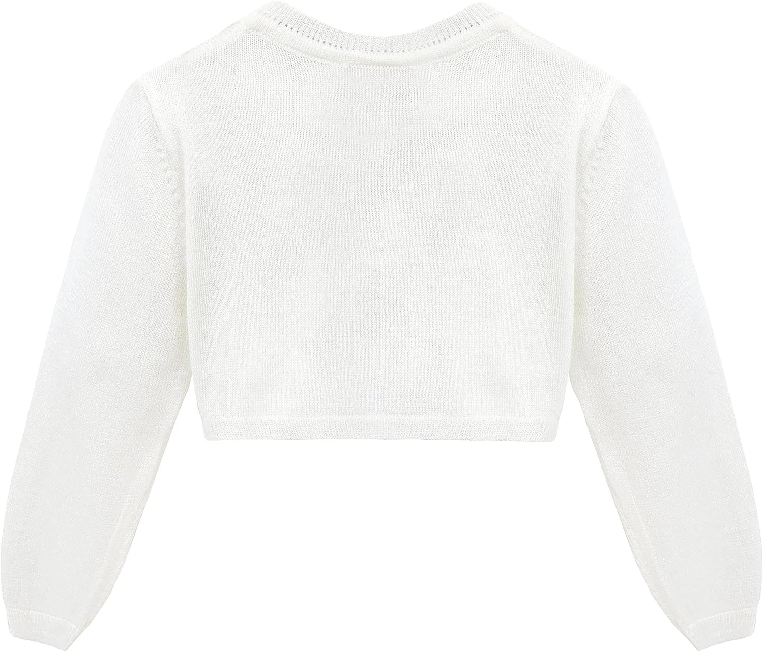 Lilax Baby Girls' Long Sleeve Cardigan Shrug, Button Closure Bolero