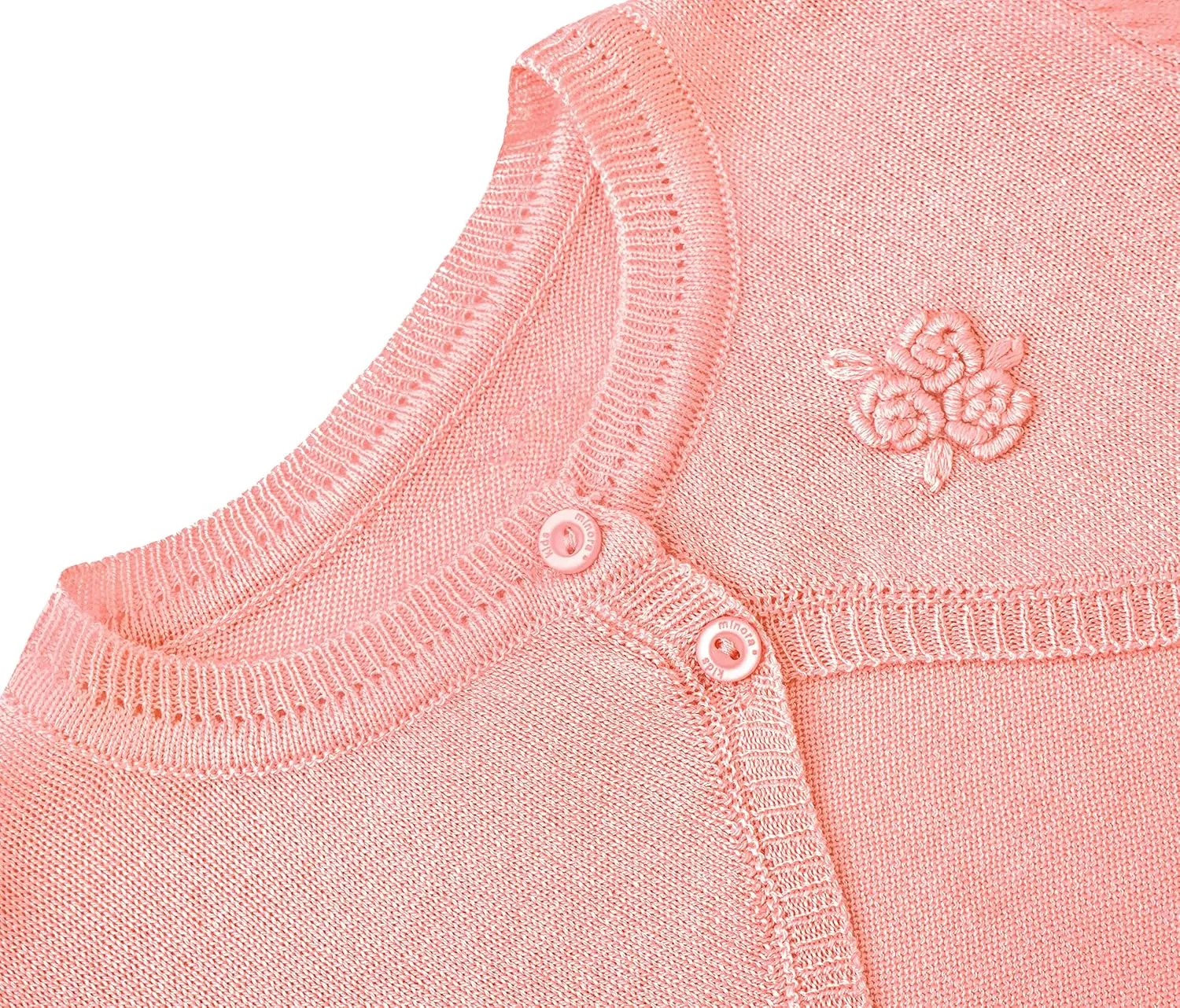 Lilax Baby Girls' Long Sleeve Cardigan Shrug, Button Closure Bolero