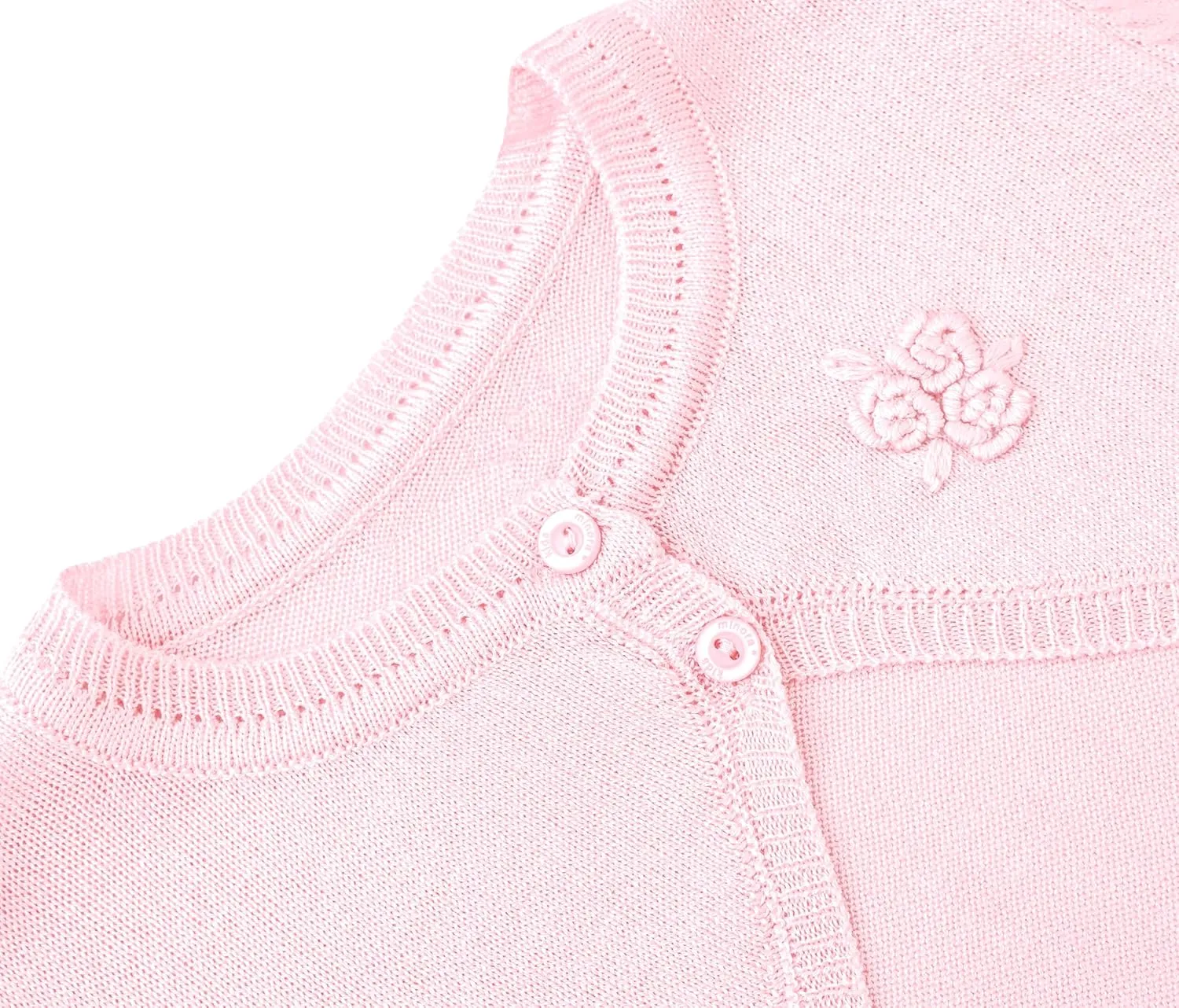 Lilax Baby Girls' Long Sleeve Cardigan Shrug, Button Closure Bolero