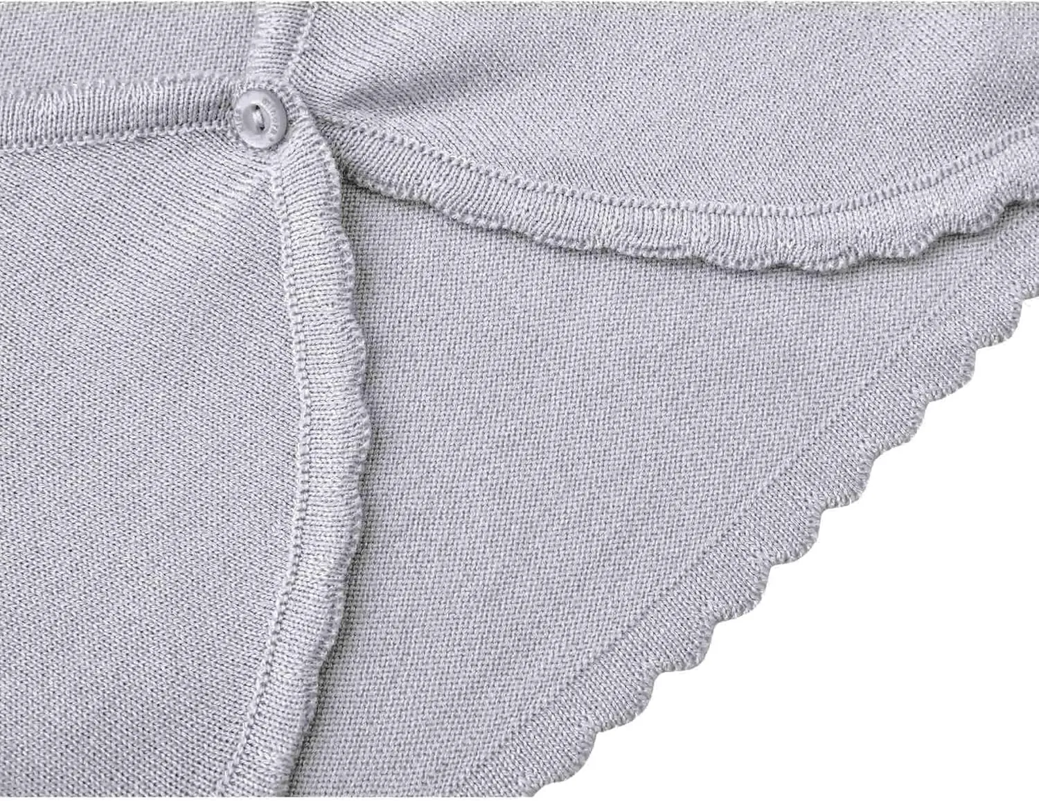 Lilax Baby Girls' Long Sleeve Cardigan Shrug, Button Closure Knitted Bolero