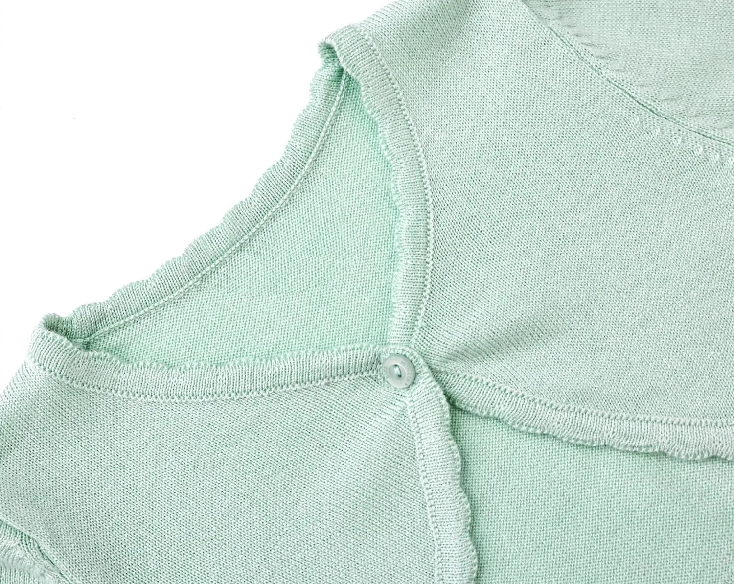 Lilax Baby Girls' Long Sleeve Cardigan Shrug, Button Closure Knitted Bolero