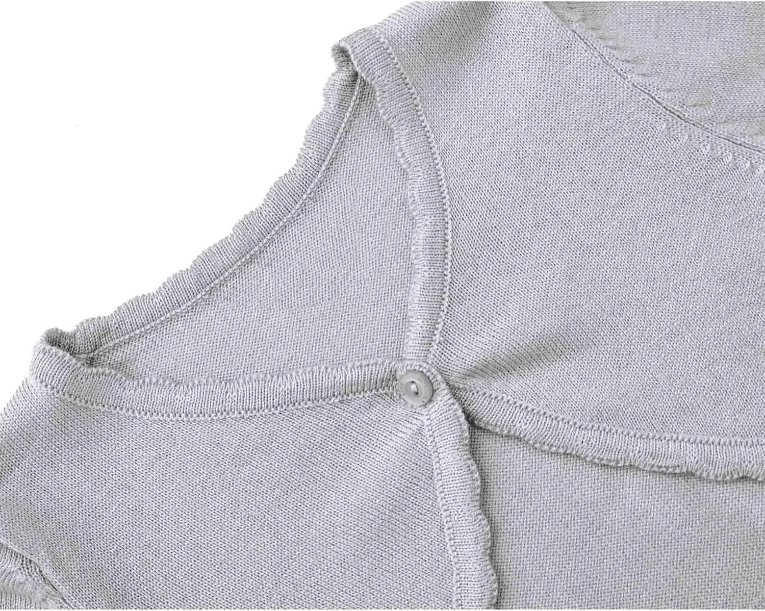 Lilax Baby Girls' Long Sleeve Cardigan Shrug, Button Closure Knitted Bolero