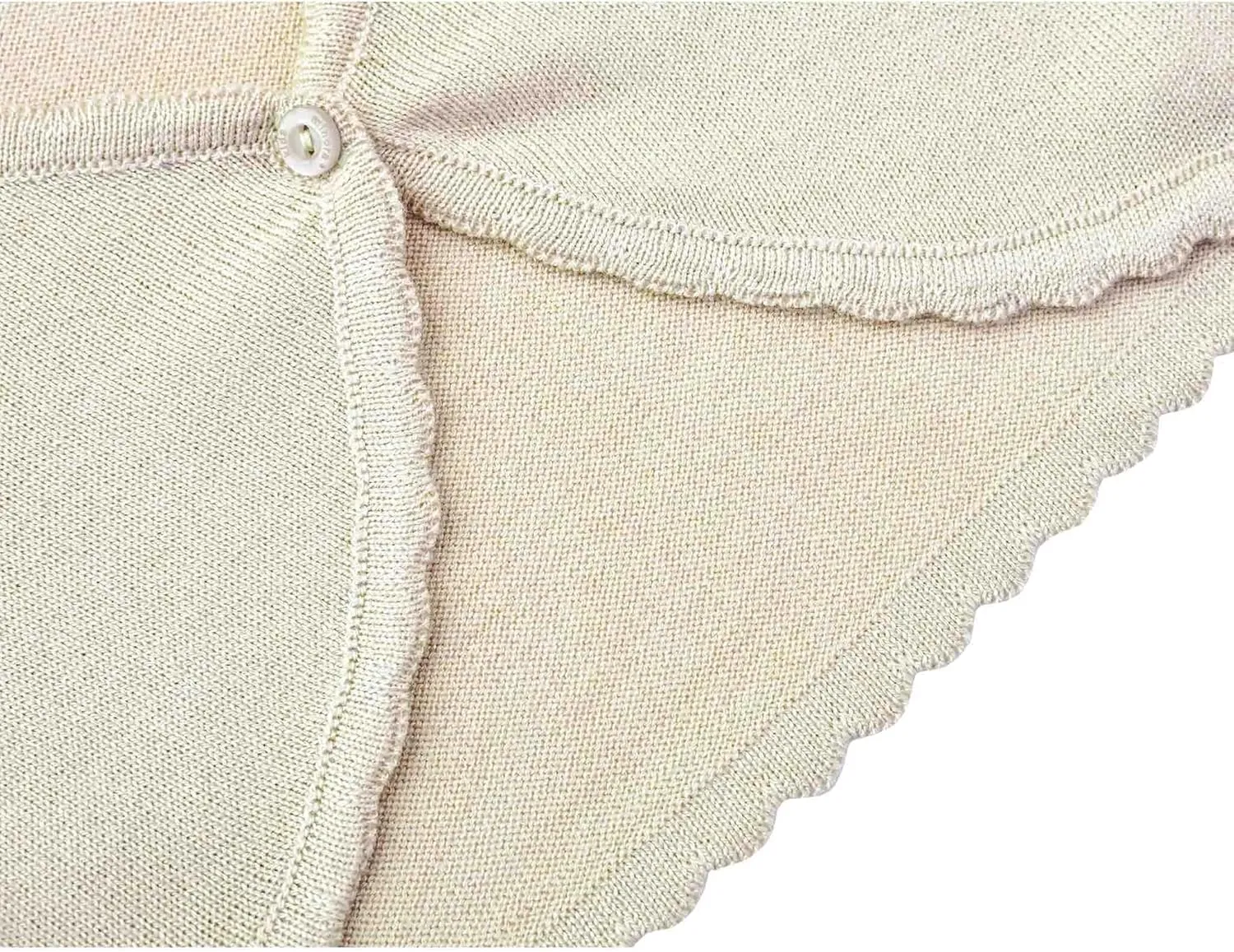 Lilax Baby Girls' Long Sleeve Cardigan Shrug, Button Closure Knitted Bolero