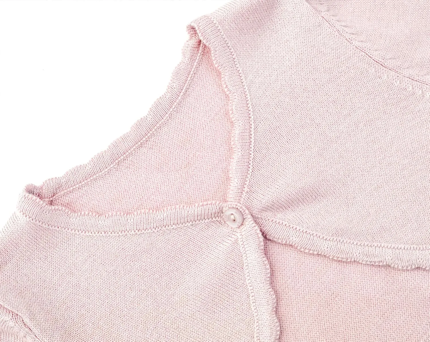 Lilax Baby Girls' Long Sleeve Cardigan Shrug, Button Closure Knitted Bolero