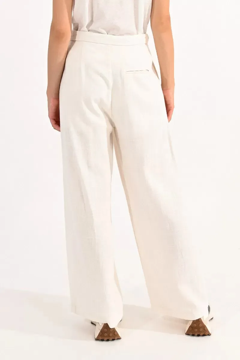 Lili Sidonio Off White Pants