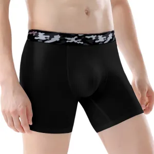 Men's Boxer Briefs Cotton Spandex Underwear Camo Waistband Big & Tall Underwear L-6XL 2025