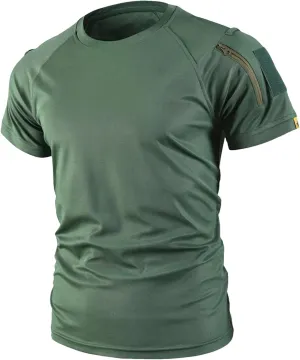 Men's Quick-Dry Training T-Shirt, Gym & Outdoor Summer Fitness