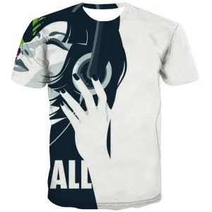 Music T-shirt Men Instrument Tshirts Novelty Retro T-shirts Graphic Electronic Tshirts Cool