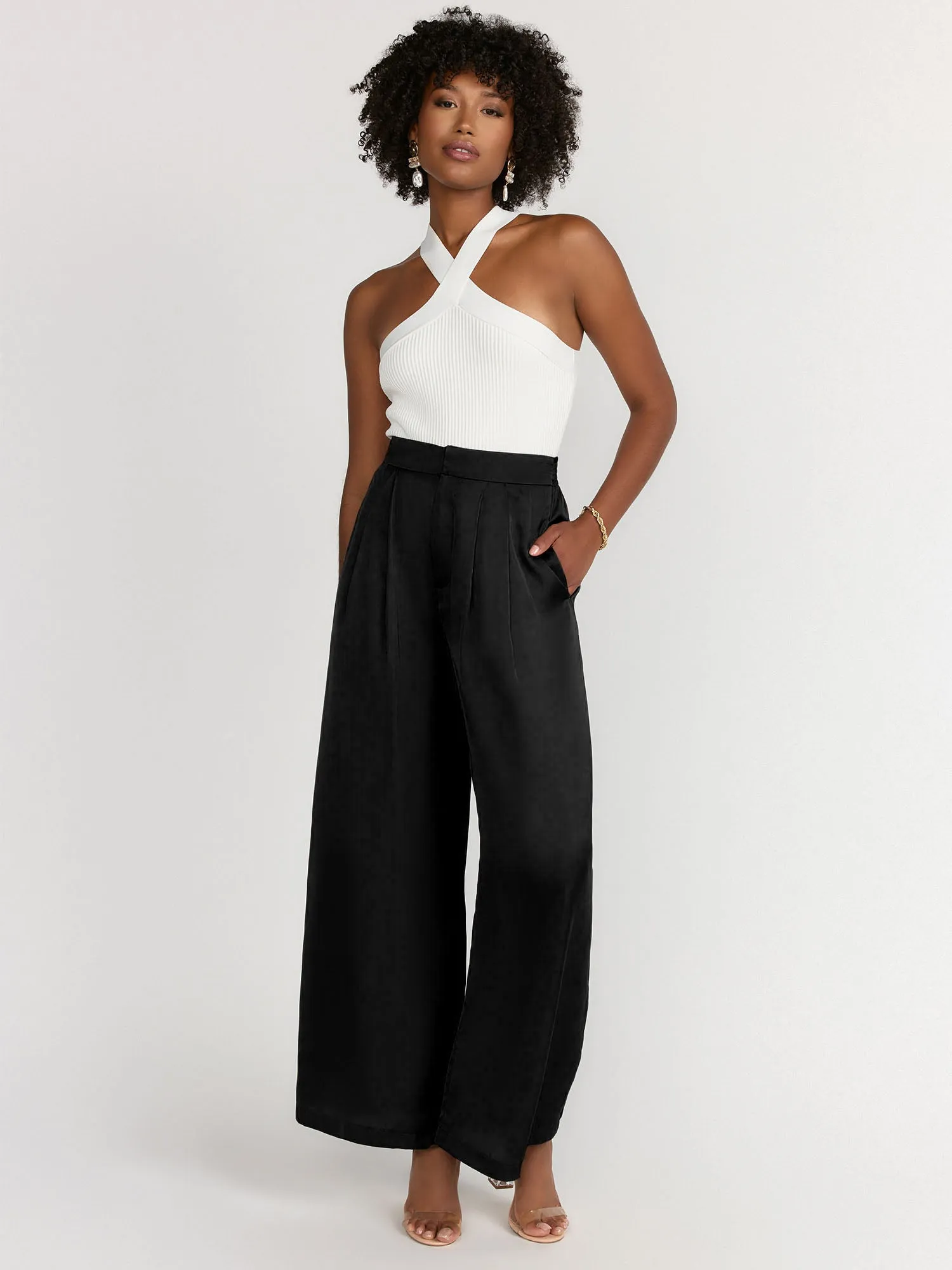 Mustard Seed Satin Wide Leg Pant - Brands We Love