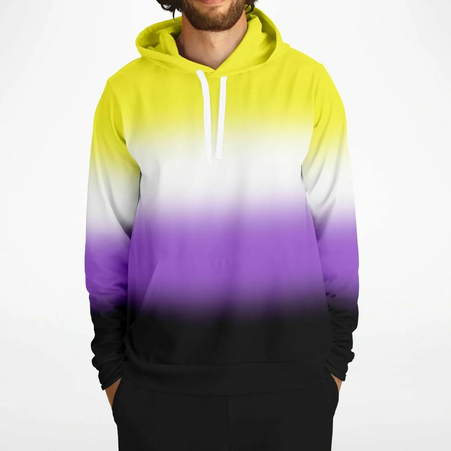 Non-binary Pride Ombre Pullover Hoodie