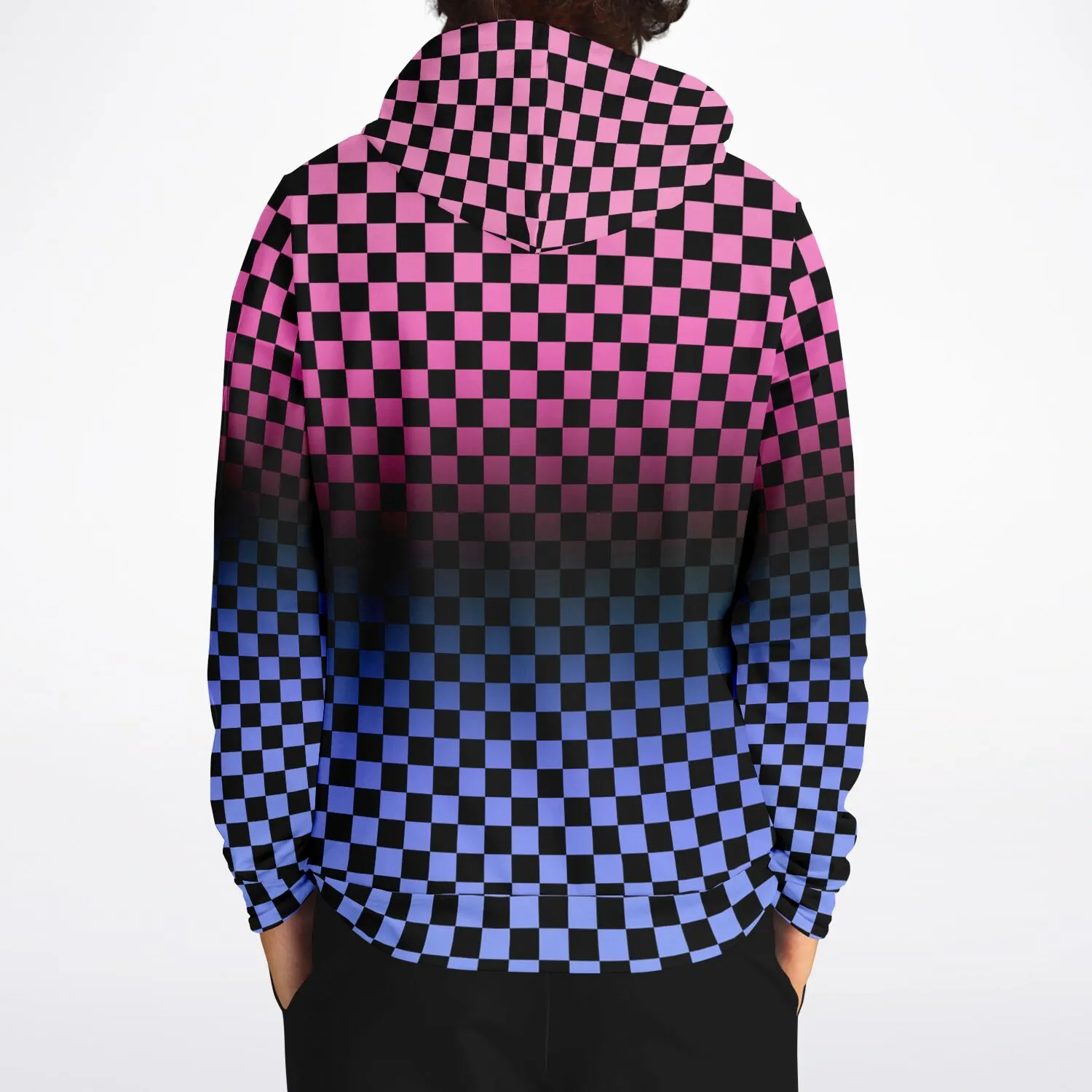 Omnisexual Pride Black Checkered Pullover Hoodie