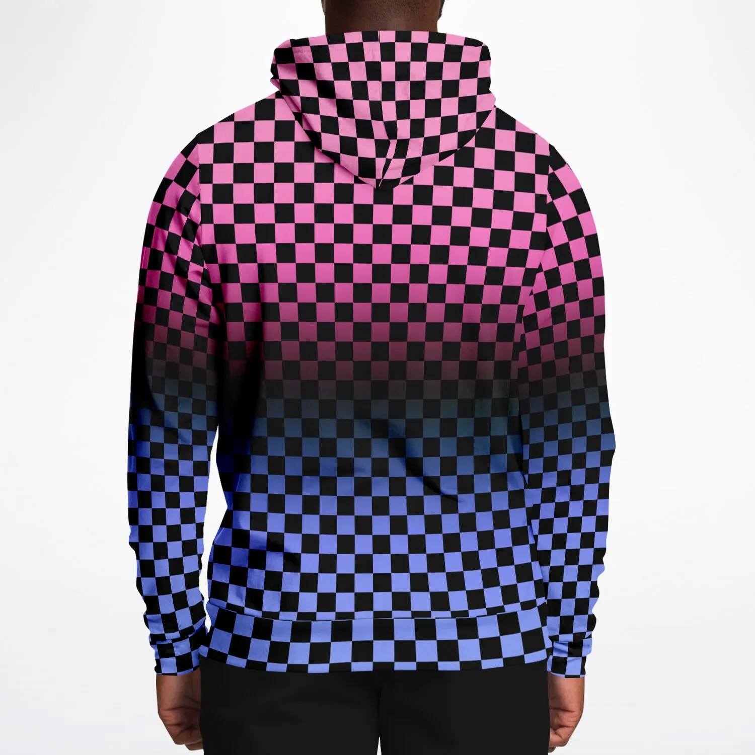 Omnisexual Pride Black Checkered Pullover Hoodie