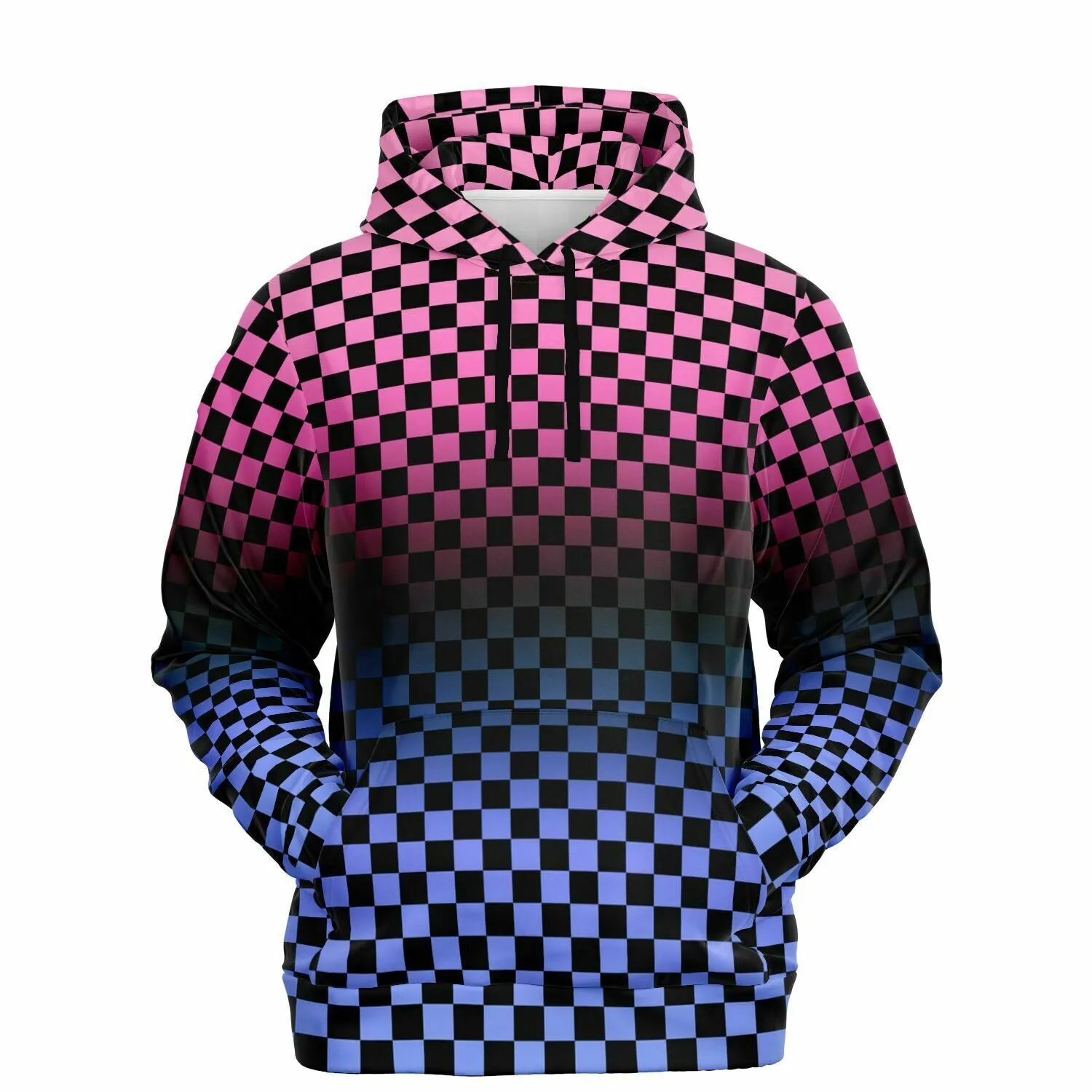Omnisexual Pride Black Checkered Pullover Hoodie
