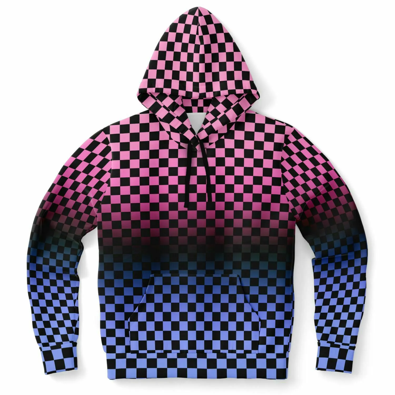 Omnisexual Pride Black Checkered Pullover Hoodie