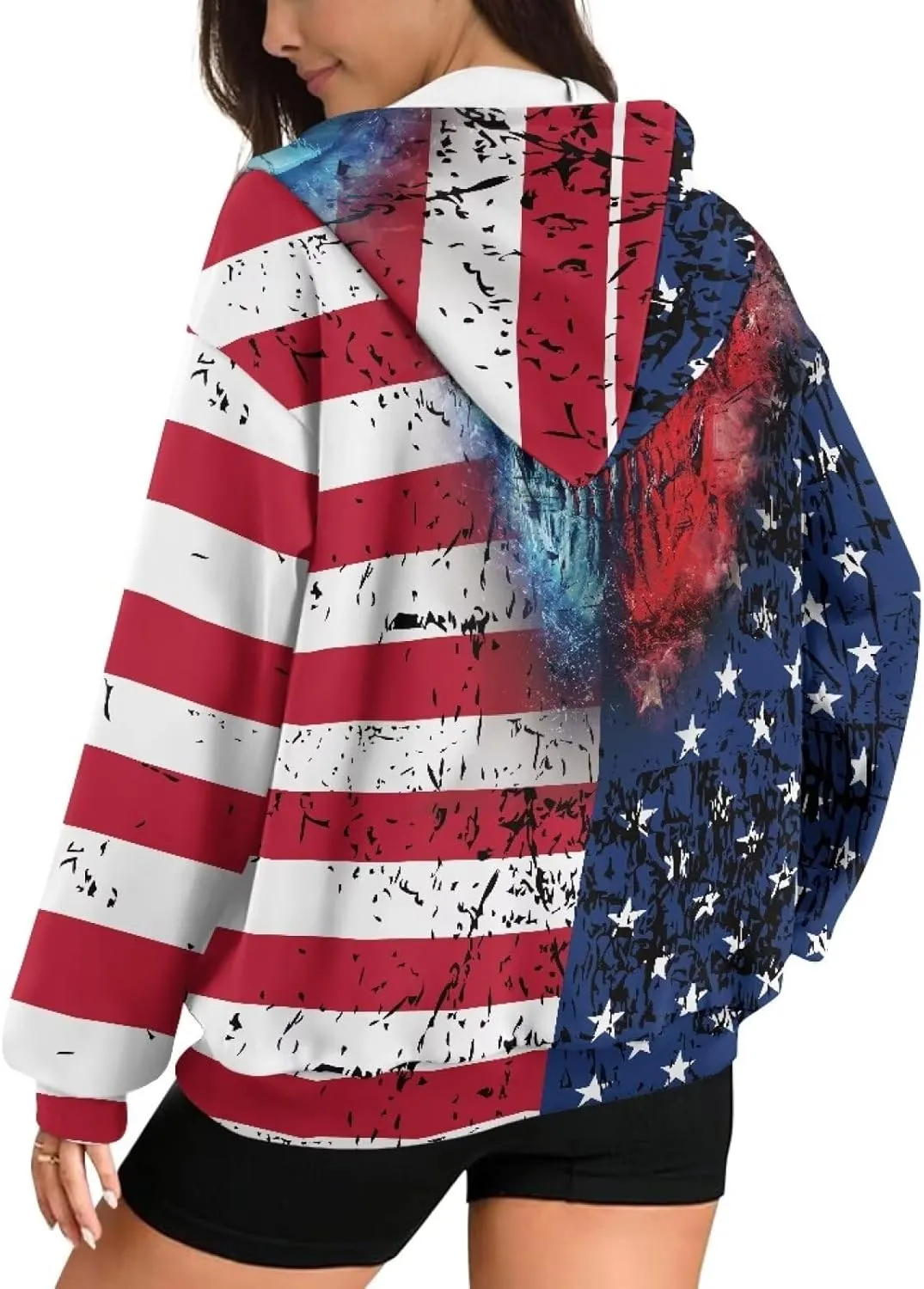 Oversized Hoodies Sweatshirts for Women Full-Zip Fall/Winter Fashion Outfits Casual Jacket with Pockets XS-4XL