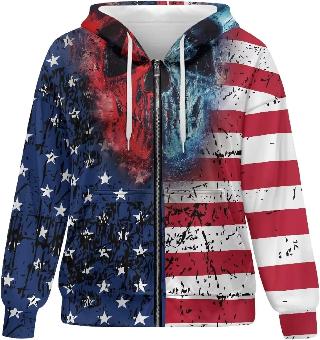 Oversized Hoodies Sweatshirts for Women Full-Zip Fall/Winter Fashion Outfits Casual Jacket with Pockets XS-4XL