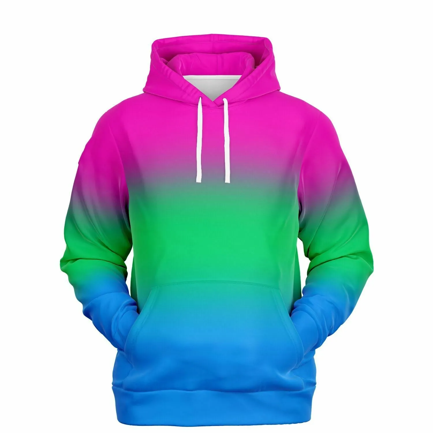 Polysexual Pride Ombre Pullover Hoodie