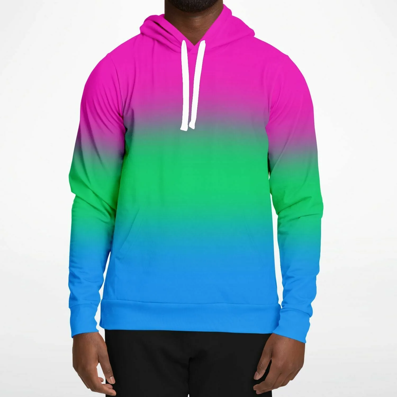 Polysexual Pride Ombre Pullover Hoodie