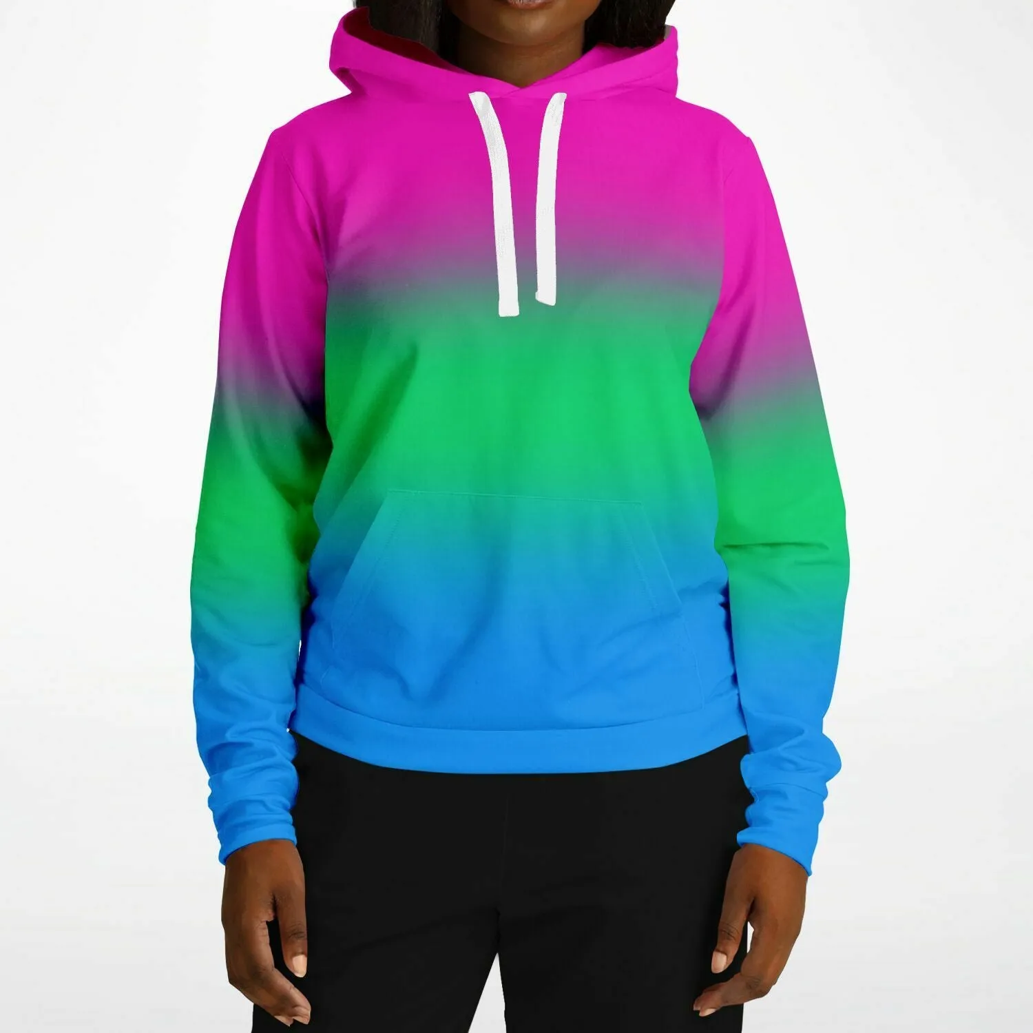 Polysexual Pride Ombre Pullover Hoodie