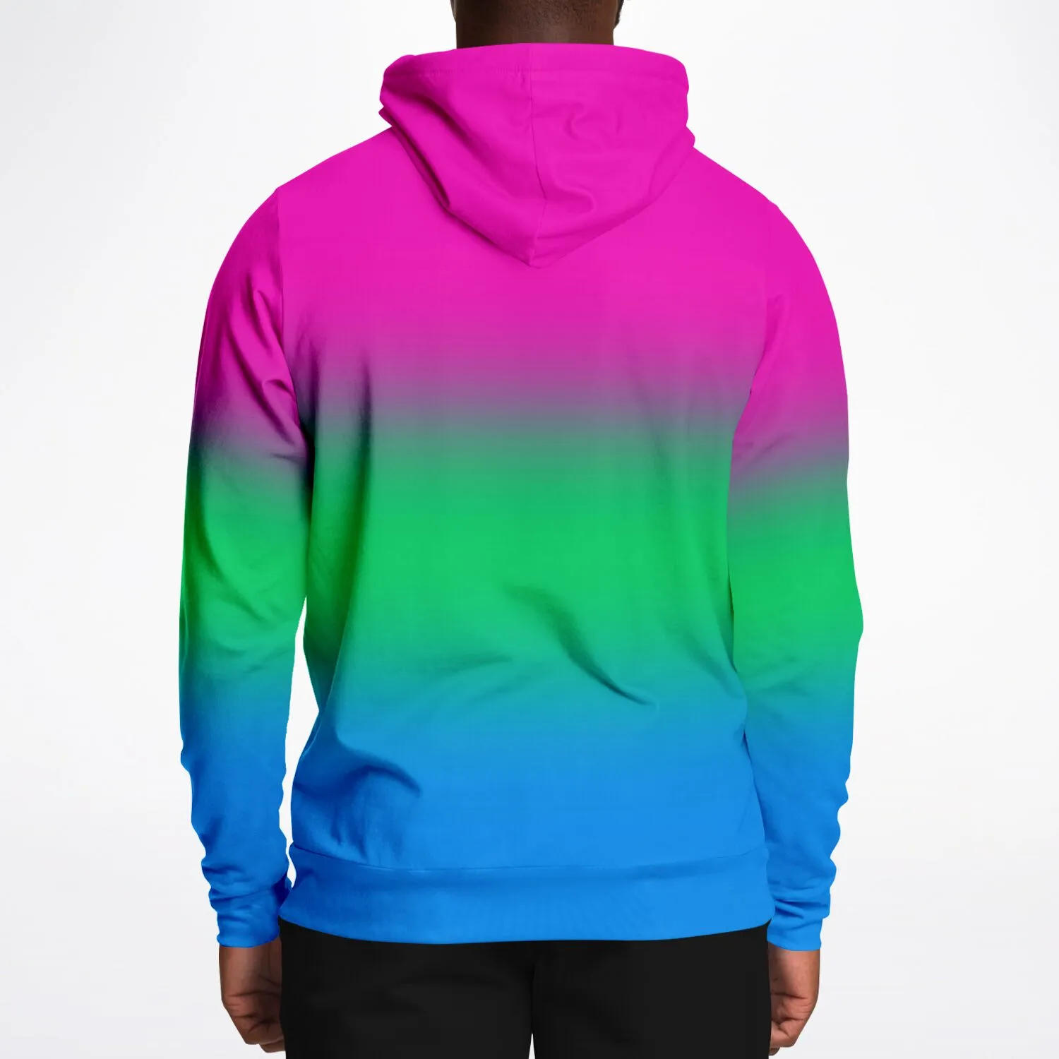 Polysexual Pride Ombre Pullover Hoodie