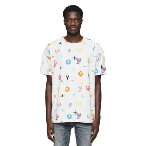 Purple Brand Painted Monogram T-Shirt