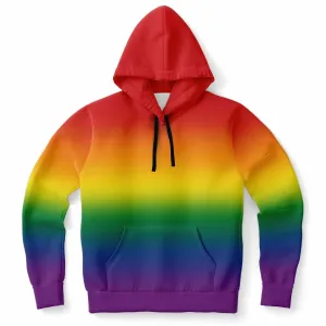 Rainbow Ombre Pride Pullover Hoodie