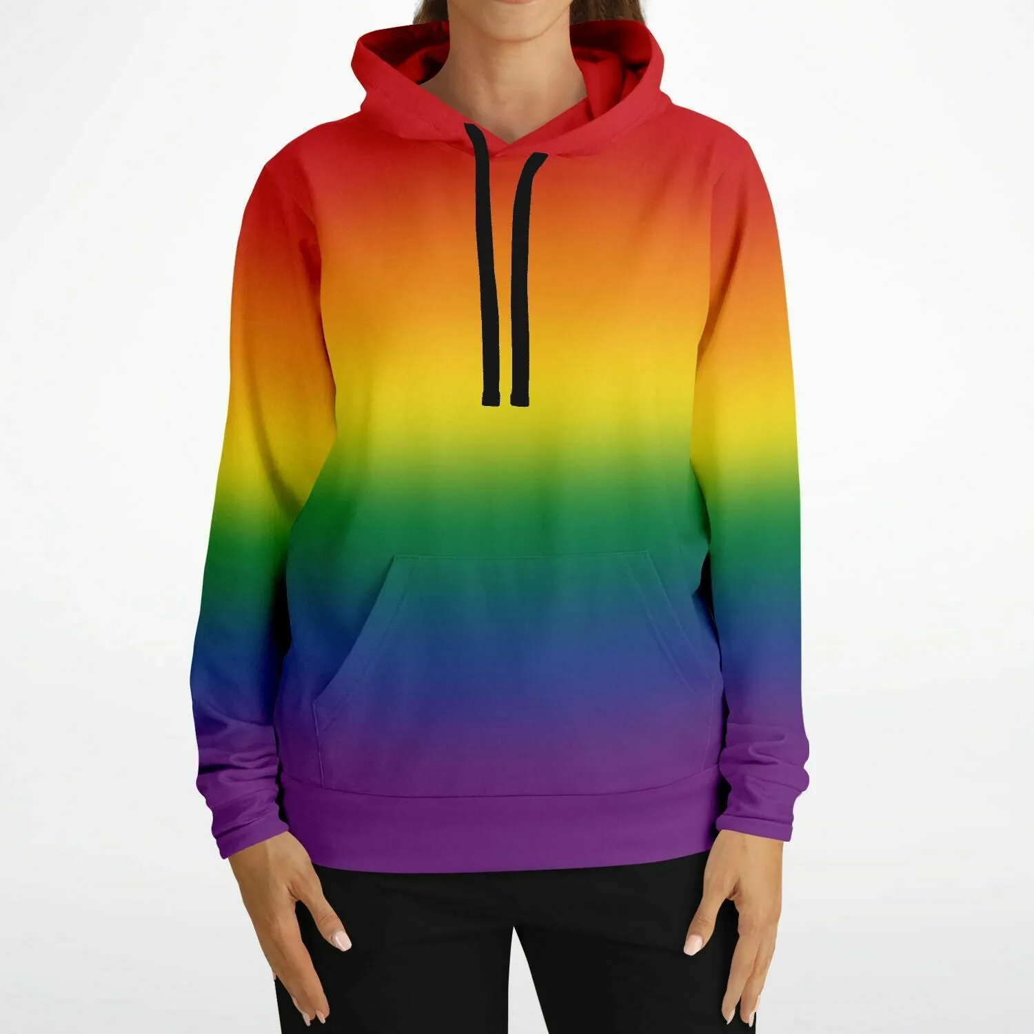 Rainbow Ombre Pride Pullover Hoodie
