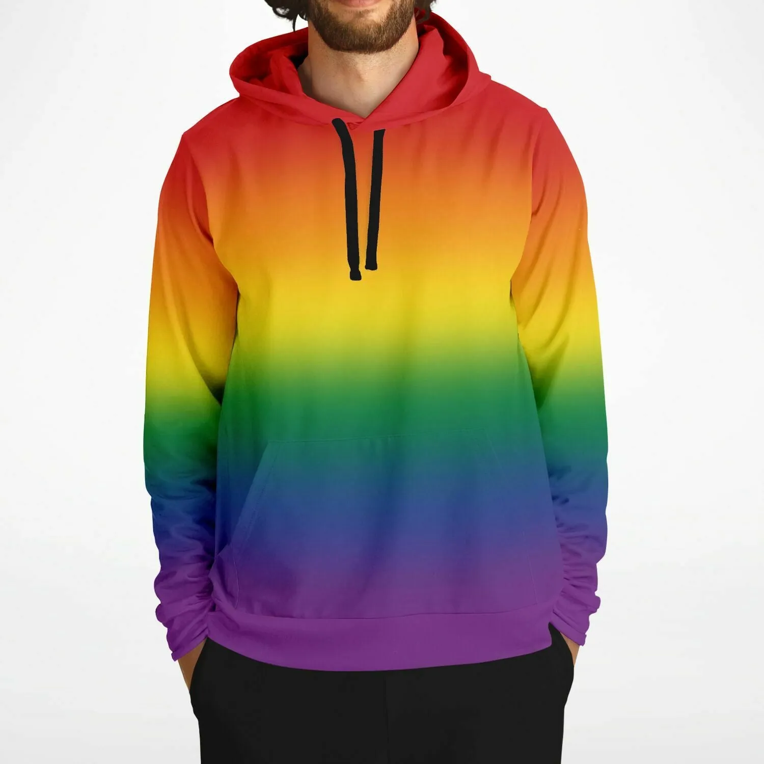 Rainbow Ombre Pride Pullover Hoodie