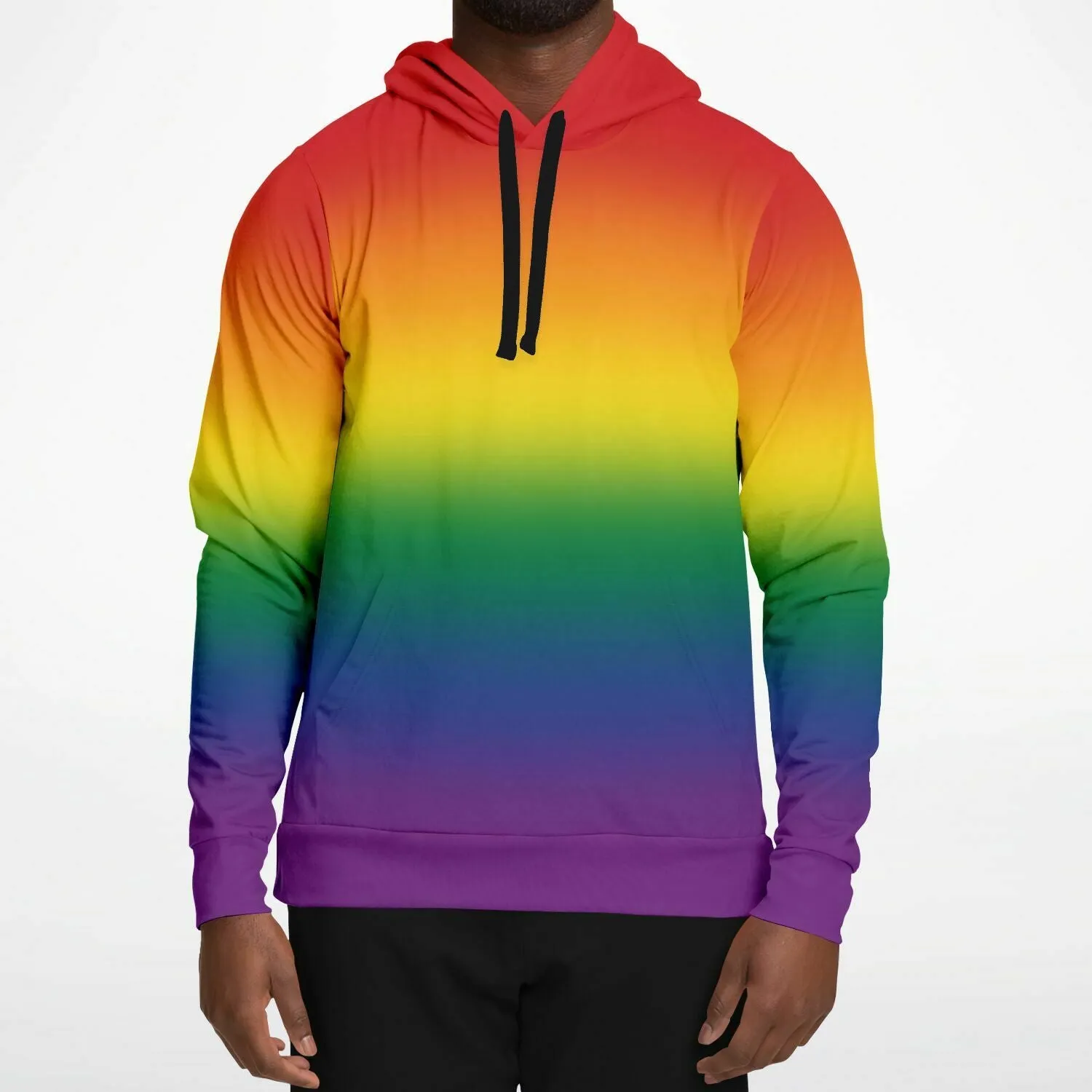 Rainbow Ombre Pride Pullover Hoodie