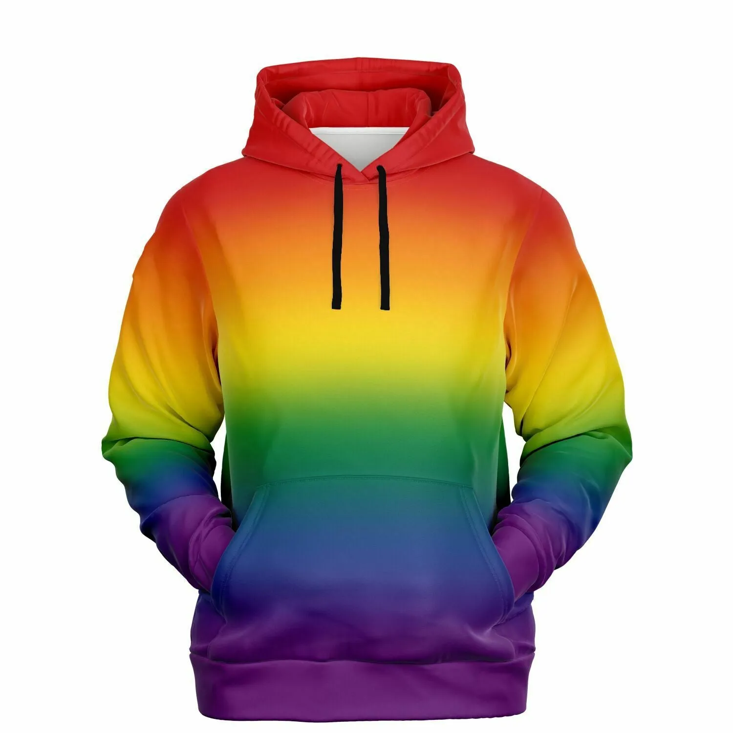 Rainbow Ombre Pride Pullover Hoodie