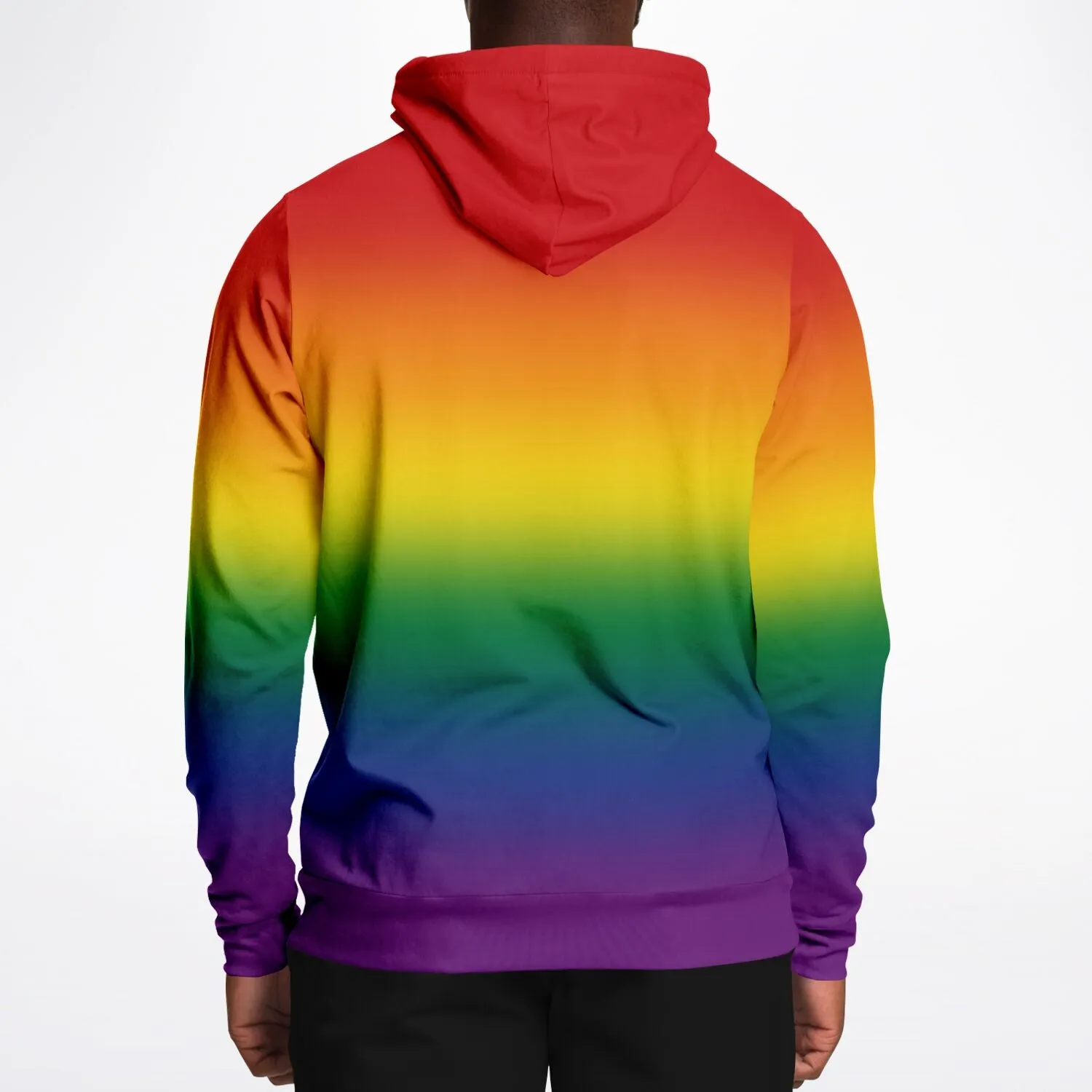 Rainbow Ombre Pride Pullover Hoodie