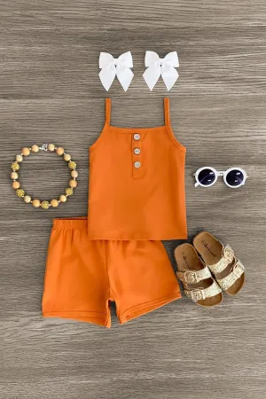 Rust Lounge Short Set