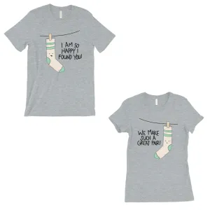 Socks Great Pair Matching Couple Gift Shirts Grey Valentine's Day