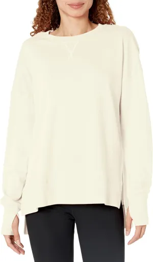 Sweaty Betty Women's After Class Longline Crewneck with Side Slit Sweatshirt