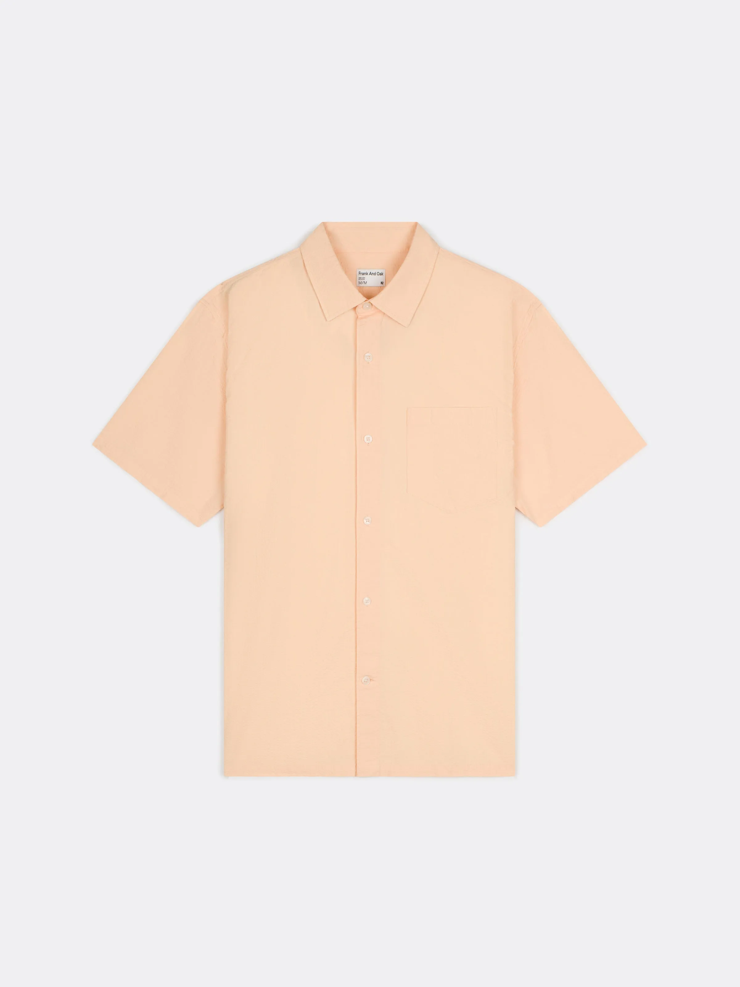 The Short Sleeve Seersucker Shirt in Creamsicle