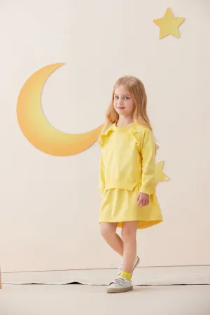 Vauva x Le Petit Prince - Girls Sweater & Dress (2 piece Set/Yellow)