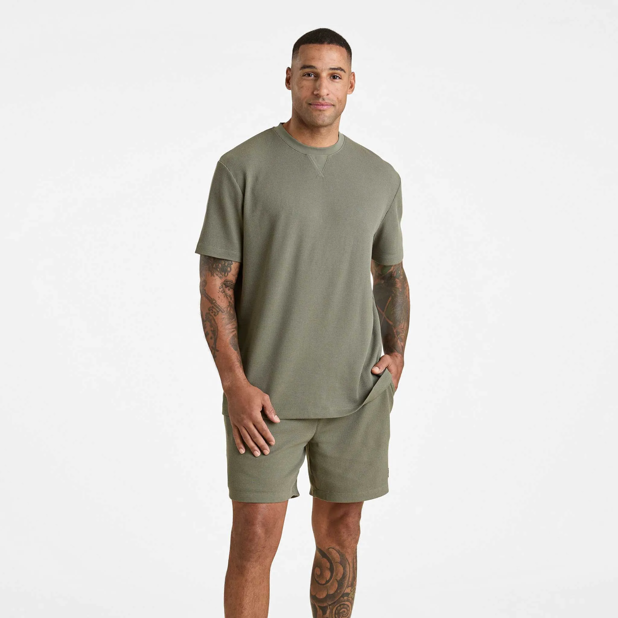 Waffle T-Shirt | Olive
