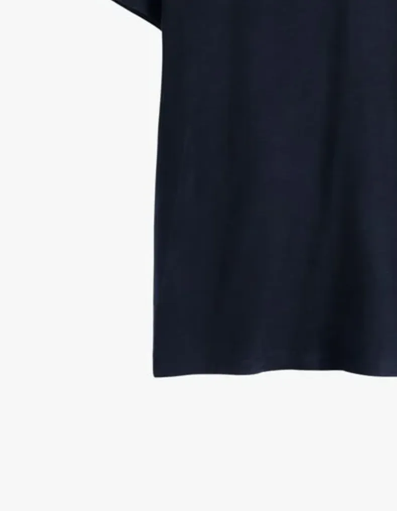 Women's Slim Fit Crew T-Shirt in Navy