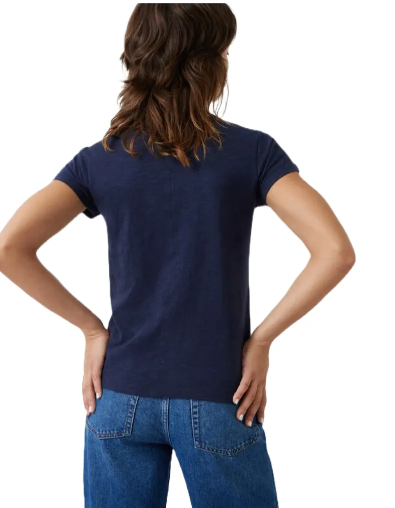 Women's Slim Fit Crew T-Shirt in Navy